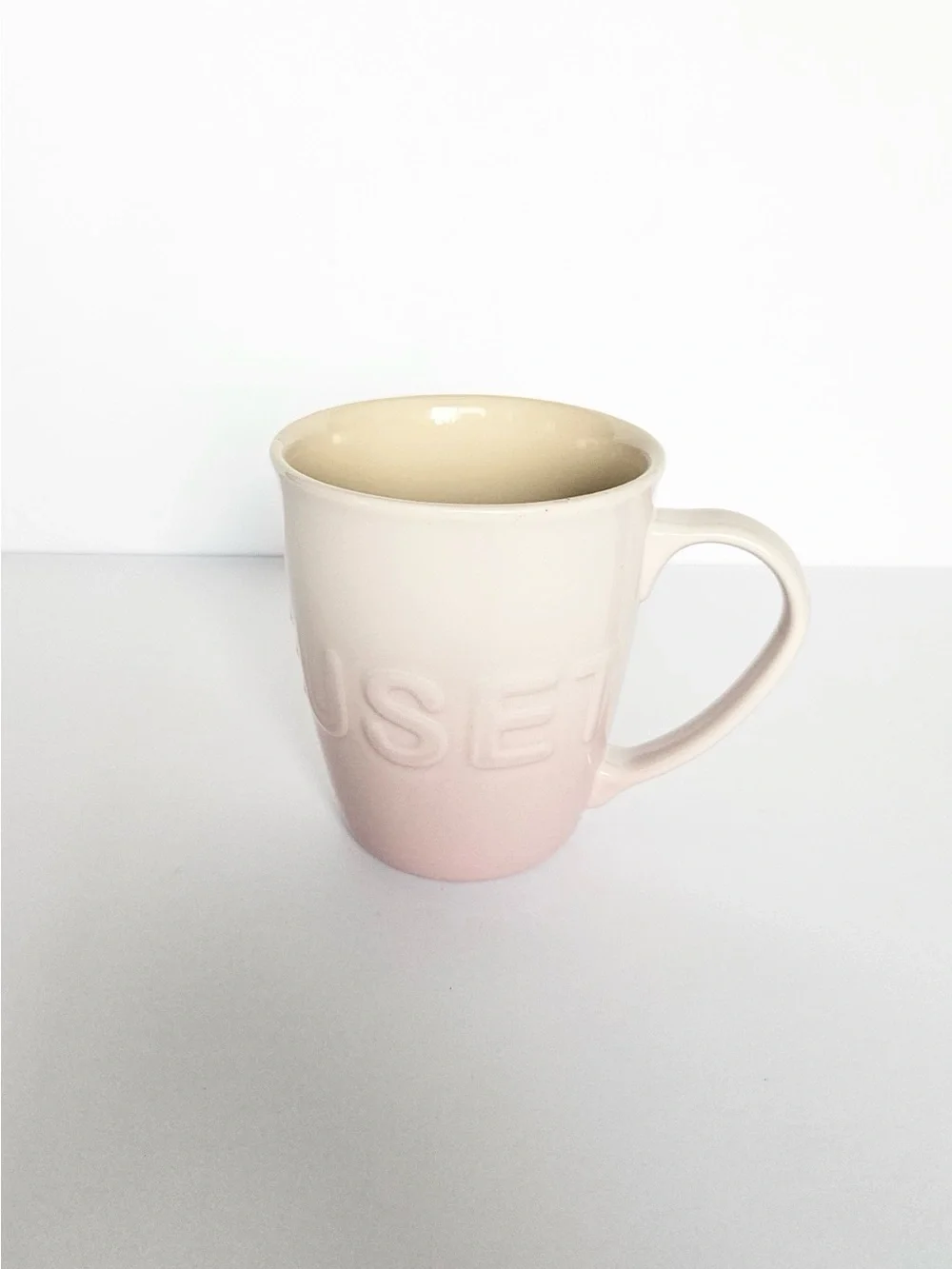 Le Creuset Ombre Pink to Cream Stoneware Mug